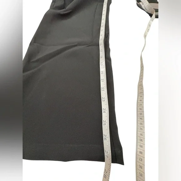 Lina Black Wide Leg Women's Pants - Picture 9 of 12